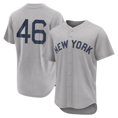 Men's Majestic New York Yankees #46 Andy Pettitte Replica White